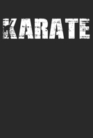 Karate: 6 x 9 (A5) Graph Paper Squared Notebook - Distressed Look Karate Journal Gift For Karateka (108 Pages) 167157687X Book Cover