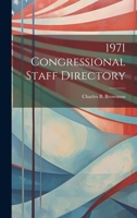 1971 Congressional Staff Directory 1021512435 Book Cover