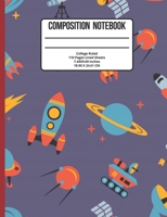 Composition Notebook College Ruled: Alien Galaxy 110 Pages 1089393504 Book Cover