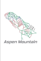 Aspen Mountain: Ski School Book For Winter Vacation, Skiing Mountain Map & Snowboarding In Colorado 6x9 101 pages 1708584277 Book Cover