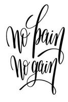 No Pain No Gain: 6x9 College Ruled Line Paper 150 Pages 1096183072 Book Cover