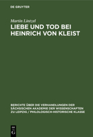 Liebe Und Tod Bei Heinrich Von Kleist 3112482379 Book Cover