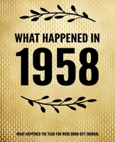 What Happened In 1958 - What Happened During Your Birth Year Gift Journal: The Year You Were Born Book 7.5x9.25 120 Pg Journal Notebook Better Than A Card 62nd Birthday Gift 1712474189 Book Cover