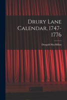Drury Lane Calendar, 1747-1776 1014922917 Book Cover