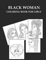 Black Woman Coloring Book For Girls B0CP9FMCV5 Book Cover
