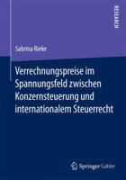 Verrechnungspreise Im Spannungsfeld Zwischen Konzernsteuerung Und Internationalem Steuerrecht 3658077182 Book Cover