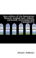 New Edition of the Babylonian Talmud; Volume 2 1018472983 Book Cover