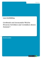 Gro�stadt und Anonymit�t. Welche Prozesse bewirken und verst�rken diesen Zustand ? 3346313794 Book Cover
