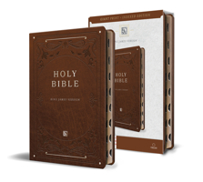 KJV Holy Bible, Giant Print Large format, Brown Premium Imitation Leather with R ibbon Marker, Red Letter, and Thumb Index B0CRYTDR3H Book Cover