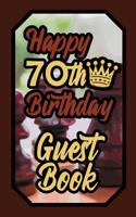 Happy 70th Birthday Guest Book: 70 Boardgames Celebration Message Logbook for Visitors Family and Friends to Write in Comments & Best Wishes Gift Log (Birth Day Guestbook) 1092752234 Book Cover