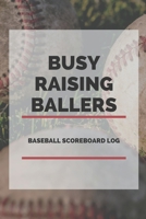 Baseball Scorebook for Kids: Busy Rasing Ballers Cover - Baseball Scorekeeper Book for Kids Baseball Games: A simplified scorebook for kids baseball games and practice 1672341515 Book Cover