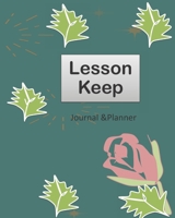 LESSON KEEP: for teacher & student journal  24 Months total recording, have Calendar table write custom date yourself with cover Rose garden 1658711912 Book Cover