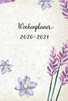 Wochenplaner 2020-2021: Nette Lila Blumen Design Wochen- und Monatsplaner Terminkalender ein Liebevolles Kleines Geschenk f�r Frauen Kollegen 1701149729 Book Cover