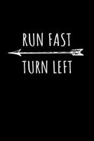 Run Fast Turn Left: Weekly Planner 2020 6x9 - Track and Field Runner Notebook I Running Sprinter Sports Gift 1704077257 Book Cover
