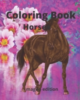 Coloring Book Horses B08JB1XC7L Book Cover