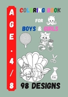 Coloring Book for Boys and Girls: Kids Coloring Activity B08CPCBPFK Book Cover