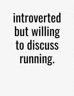 Introverted But Willing To Discuss Running: College Ruled Composition Notebook 1079826580 Book Cover