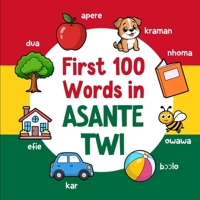 First 100 Words in Asante Twi: Bilingual English Asante Twi Picture Book for Kids with Pronunciations, Language Learning Flashcards, Dictionary for Babies, Toddlers, and Children (Learn Asante Twi) B0GH84P45K Book Cover