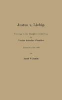 Justus V. Liebig: Vortrag in Der Hauptversammlung Des Vereins Deutscher Chemiker 366232024X Book Cover