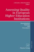 Assessing Quality in European Higher Education Institutions: Dissemination, Methods and Procedures 3790825263 Book Cover
