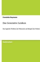 Das Generative Lexikon 3640453972 Book Cover