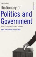 Dictionary Of Politics And Government 0747572208 Book Cover