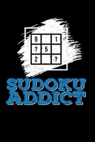 Sudoku Addict: Funny Blank Lined Journal Notebook, 150 Pages, Soft Matte Cover, 6 x 9 B07Y1V51DQ Book Cover