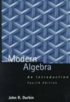 Modern Algebra: An Introduction 047102158X Book Cover