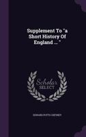 Supplement To "a Short History Of England ... "... 1276991657 Book Cover