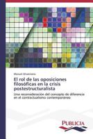 El rol de las oposiciones filosóficas en la crisis postestructuralista 3639557654 Book Cover