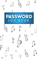 Password Log Book: Account And Password Book, Password Directory Personal, Internet Password Organizer, Password Notebook Organizer, Music Lover Cover (Volume 1) 1717541763 Book Cover