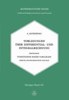 Vorlesungen Uber Differential- Und Integralrechnung 3034840152 Book Cover