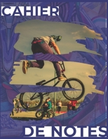 Cahier de Notes: BMX freestyle bleu avec fond graffity / tag - Cahier de note pour rider de BMX pro, freestyle, race ou dirt 1713198347 Book Cover