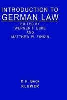 Introduction to German Law 9041101977 Book Cover