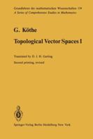 Topological Vector Spaces I 3642649904 Book Cover