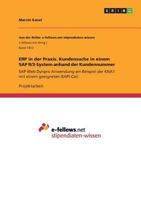 ERP in der Praxis. Kundensuche in einem SAP R/3-System anhand der Kundennummer: SAP Web Dynpro Anwendung am Beispiel der KNA1 mit einem geeigneten BAPI-Call 3668219095 Book Cover