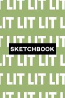 Sketchbook: Lit Typography Meme Pattern 1793395217 Book Cover