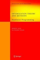 Optimization Theory and Methods: Nonlinear Programming (Springer Optimization and Its Applications) 0387249753 Book Cover