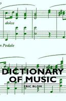 Dictionary of Music 8180901726 Book Cover