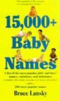 15,000 Baby Names 0881662828 Book Cover