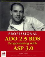 Professional ADO 2.5 RDS Programming with ASP 3.0 1861003242 Book Cover