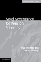 Good Governance for Pension Schemes 0521761611 Book Cover