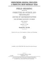 Strengthening regional innovation: a perspective from northeast Texas 1693016184 Book Cover