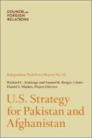 U. S. Strategy for Pakistan and Afghanistan 0876094795 Book Cover