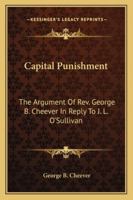 Capital Punishment 1022793500 Book Cover
