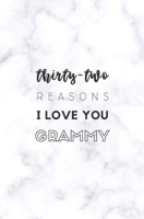 32 Reasons I Love You Grammy: Fill In Prompted Marble Memory Book 1703542126 Book Cover