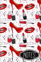 Notes: Glamour Lips Makeup Pattern 1074417259 Book Cover