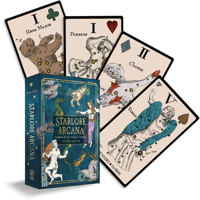 Starlore Arcana: Constellations for Tarot, Astrology, and Cartomancy (56 Full-Color Cards and 128-Page Guidebook) 1578638488 Book Cover