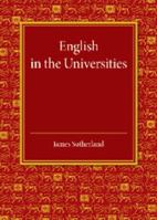 English in the Universities: An Inaugural Lecture 1107634466 Book Cover
