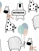 Notebook: Funny Animals Daily Journal, Ruled White Paper, Blank Lined Note Book To Write In 1710232374 Book Cover